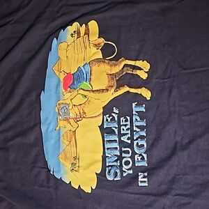 Smile you are in Egypt Egyptian cotton shirt